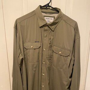 Poncho Outdoors Reg Fit Long Sleeve Shirt - Large